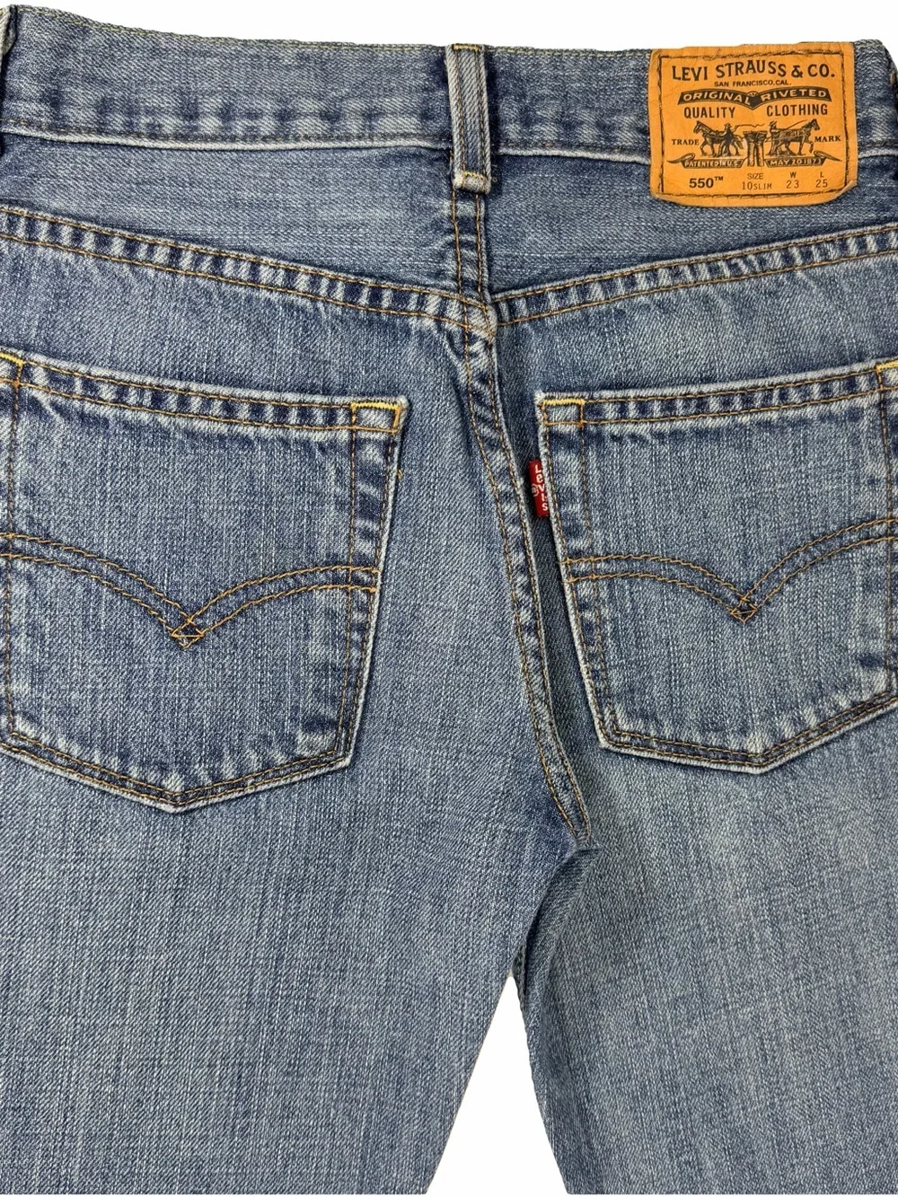 Levi's 550 Jeans Size Boys' 10 Slim 23" X 25" - Picture 6 of 10